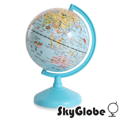 5吋可愛動物版塑膠底座地球儀(中文版) 